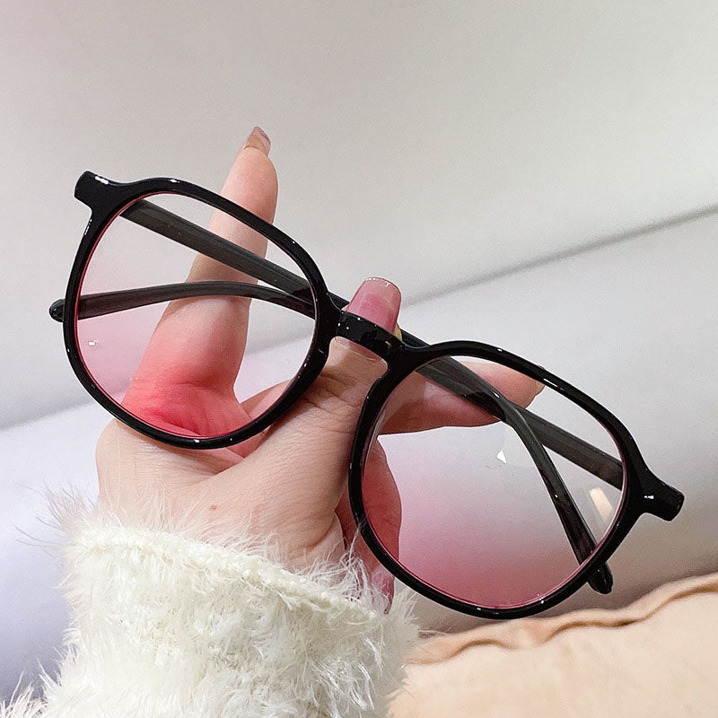 Lunettes irrégulières rose blush – Tendance