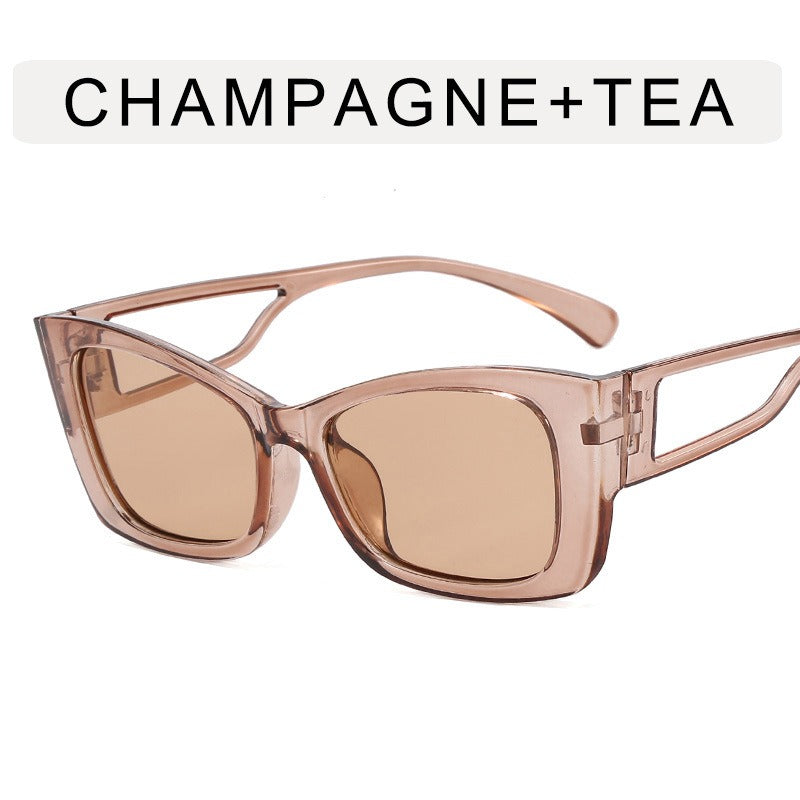 Lunettes de soleil œil de chat ajourées style rétro – Mixte | LamyHome