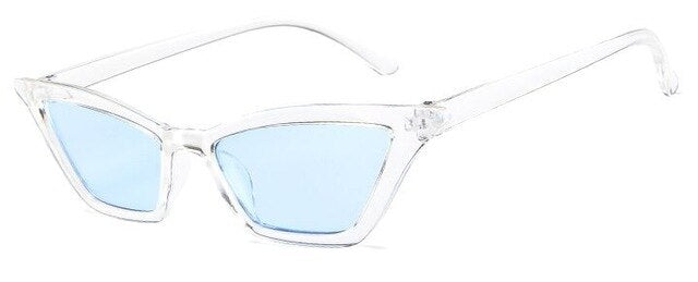 Lunettes de soleil petit cadre œil de chat vintage – Rouge | Femme