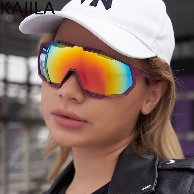 Lunettes de soleil oversize UV400 luxe – Femme | LamyHome