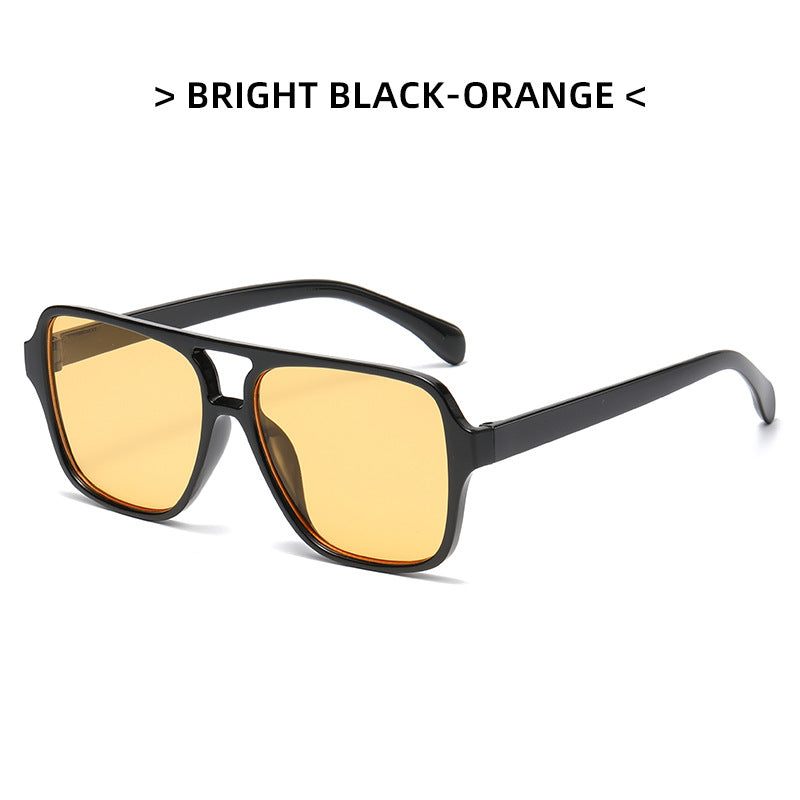 Lunettes carrées double pont style coréen
