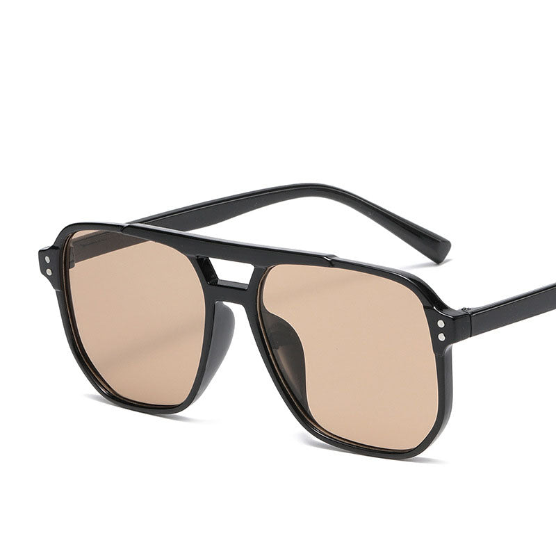 Lunettes rétro double pont grand cadre
