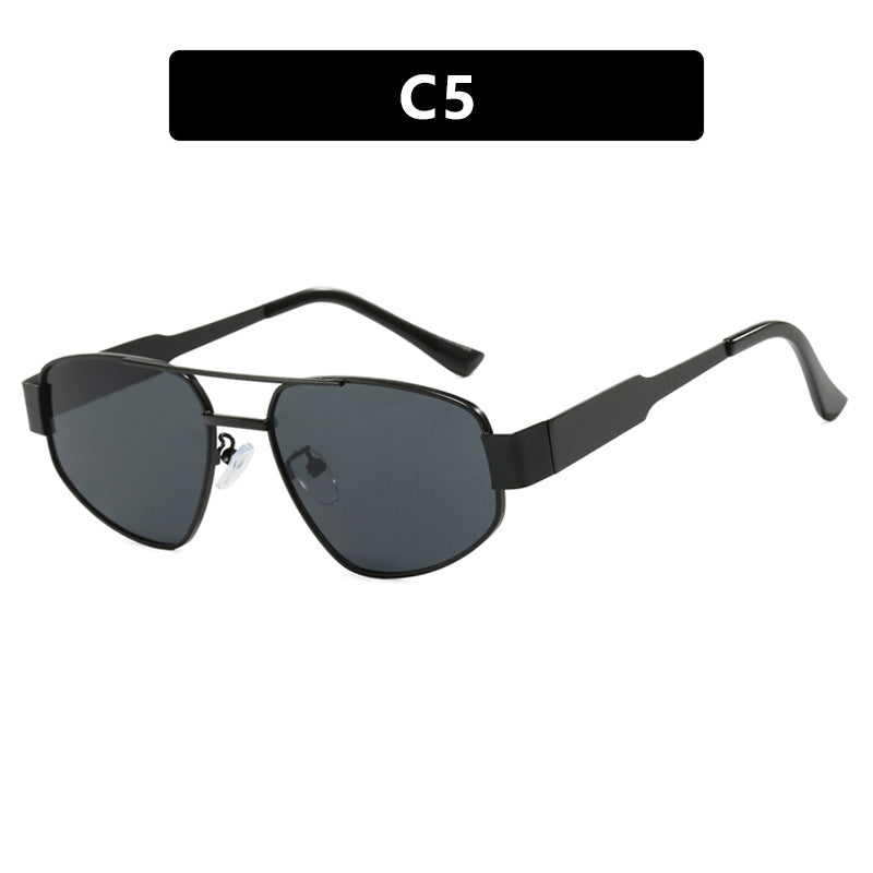 Lunettes de soleil double pont métal protection UV – Femme | LamyHome