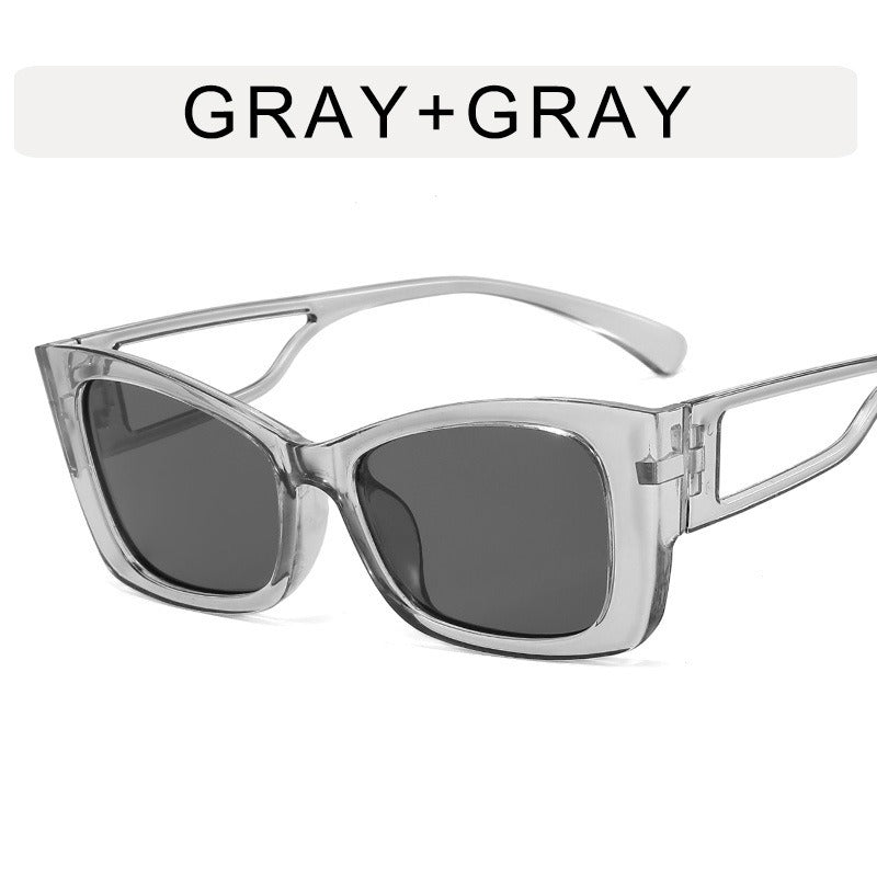 Lunettes de soleil œil de chat ajourées style rétro – Mixte | LamyHome