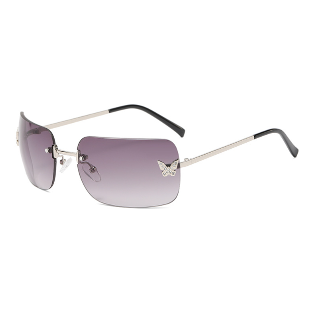 Lunettes de soleil sans monture diamant carré UV400 – Mixte | LamyHome