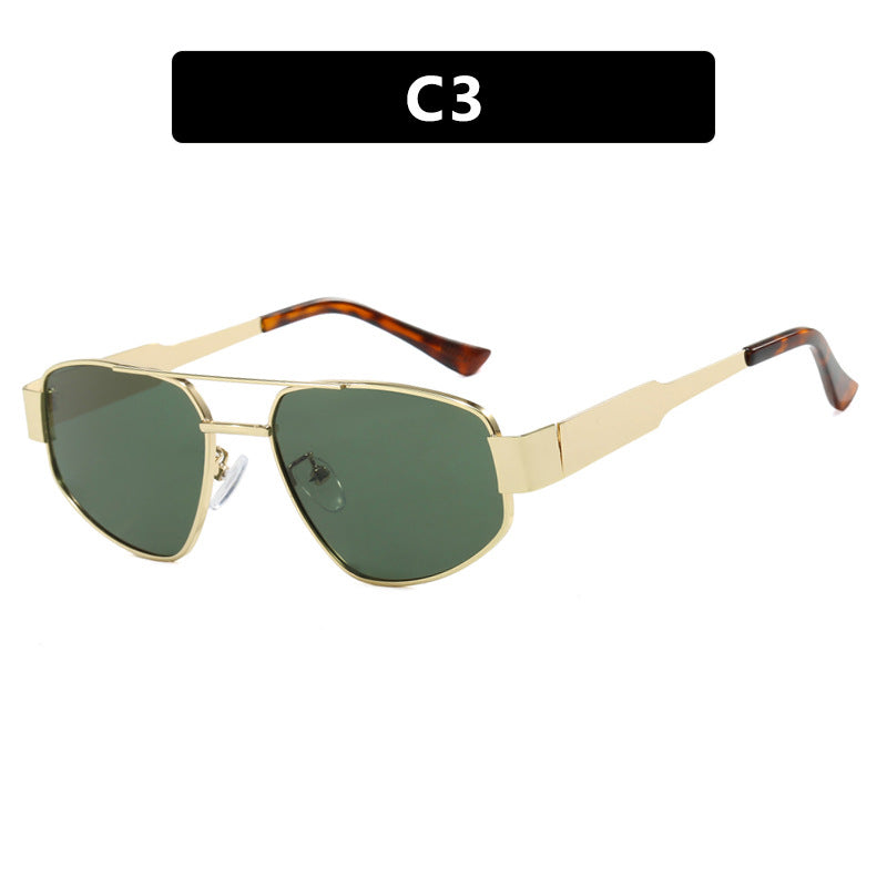Lunettes de soleil double pont métal protection UV – Femme | LamyHome