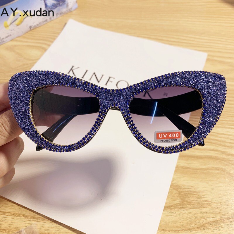 Lunettes de soleil oversize perles & cristaux – Soirée | Femme