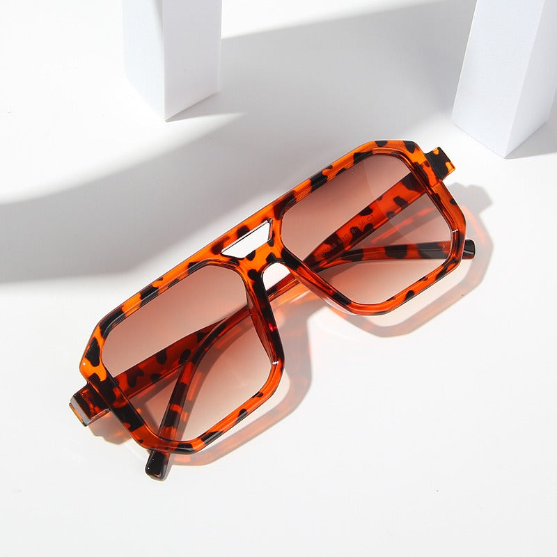 Lunettes carrées minimalistes double pont