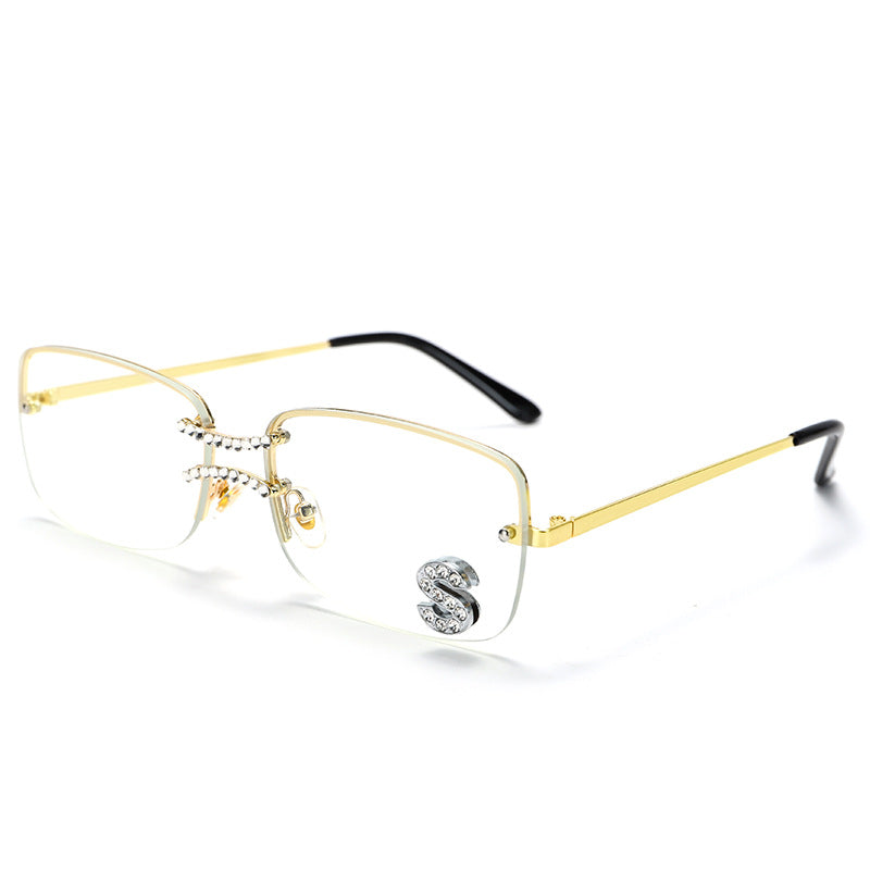 Lunettes de soleil carrées double pont sans monture style Hip-Hop – Mixte | LamyHome