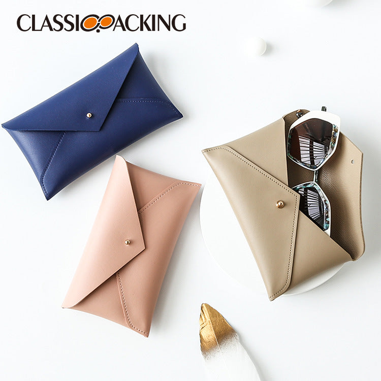 Pochette à lunettes en cuir PU – Style Tendance