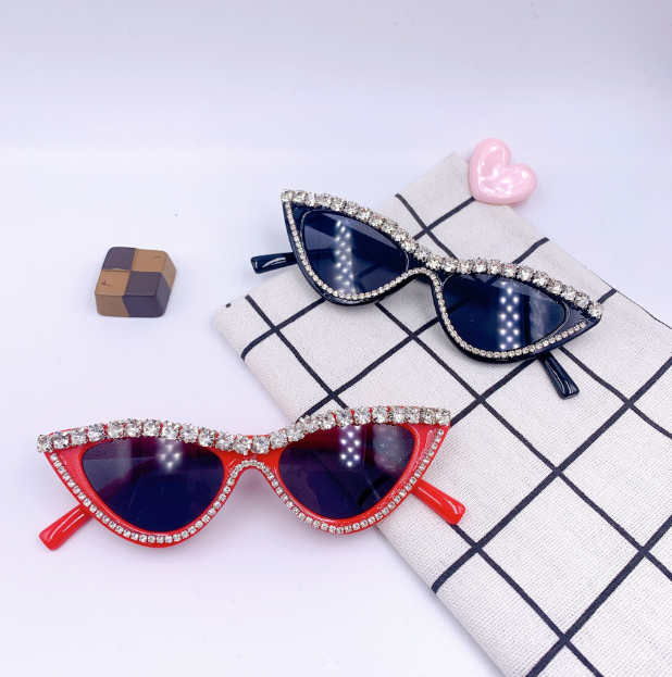 Lunettes de soleil enfant – Couleur unie diamant UV400 (5 couleurs)