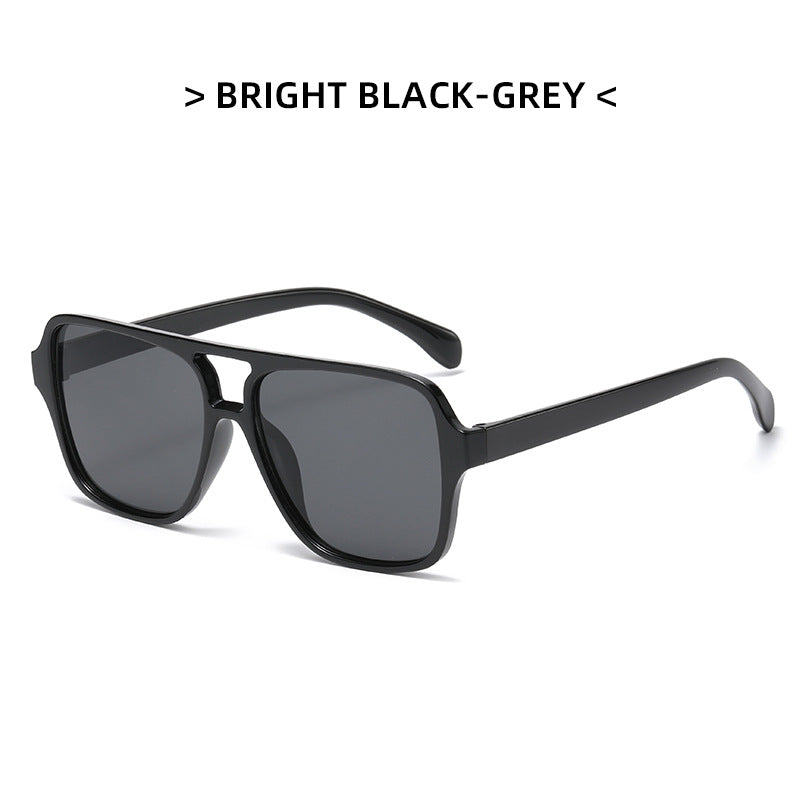 Lunettes carrées double pont style coréen