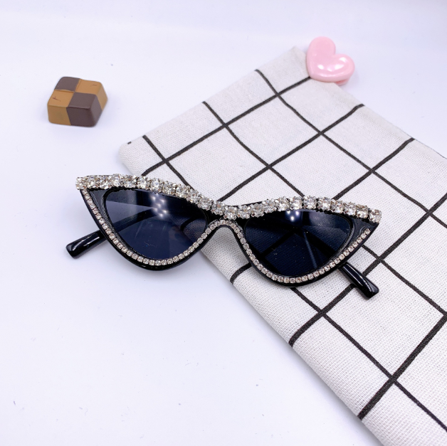 Lunettes de soleil enfant – Couleur unie diamant UV400 (5 couleurs)