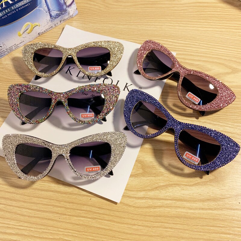 Lunettes de soleil oversize perles & cristaux – Soirée | Femme