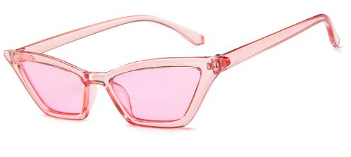 Lunettes de soleil petit cadre œil de chat vintage – Rouge | Femme
