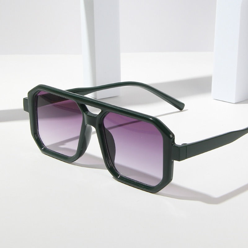 Lunettes carrées minimalistes double pont