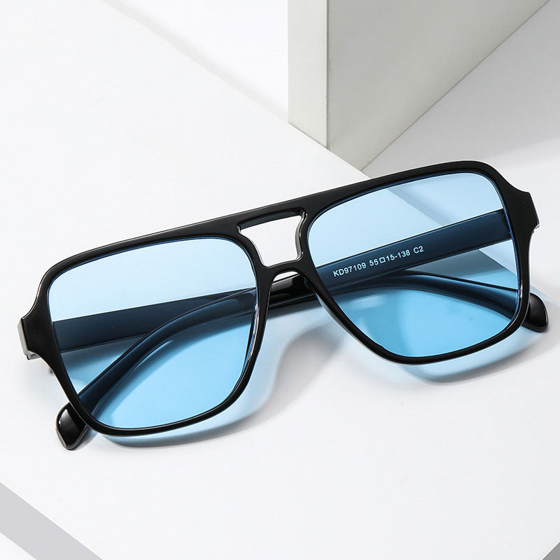 Lunettes carrées double pont style coréen