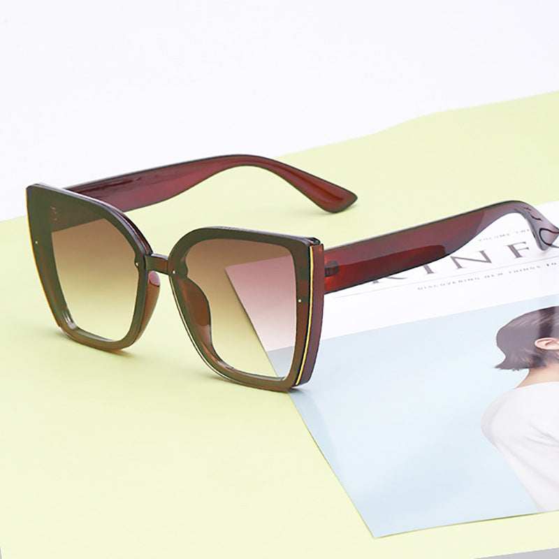Lunettes de soleil œil de chat oversize UV400 – Femme | LamyHome