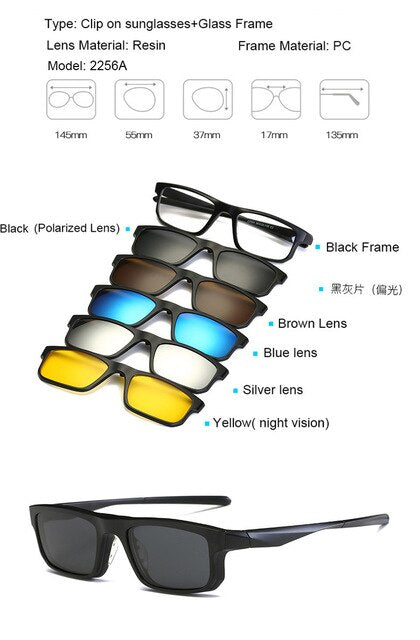 Lunettes de soleil magnétiques 5 verres interchangeables – Mixte | LamyHome