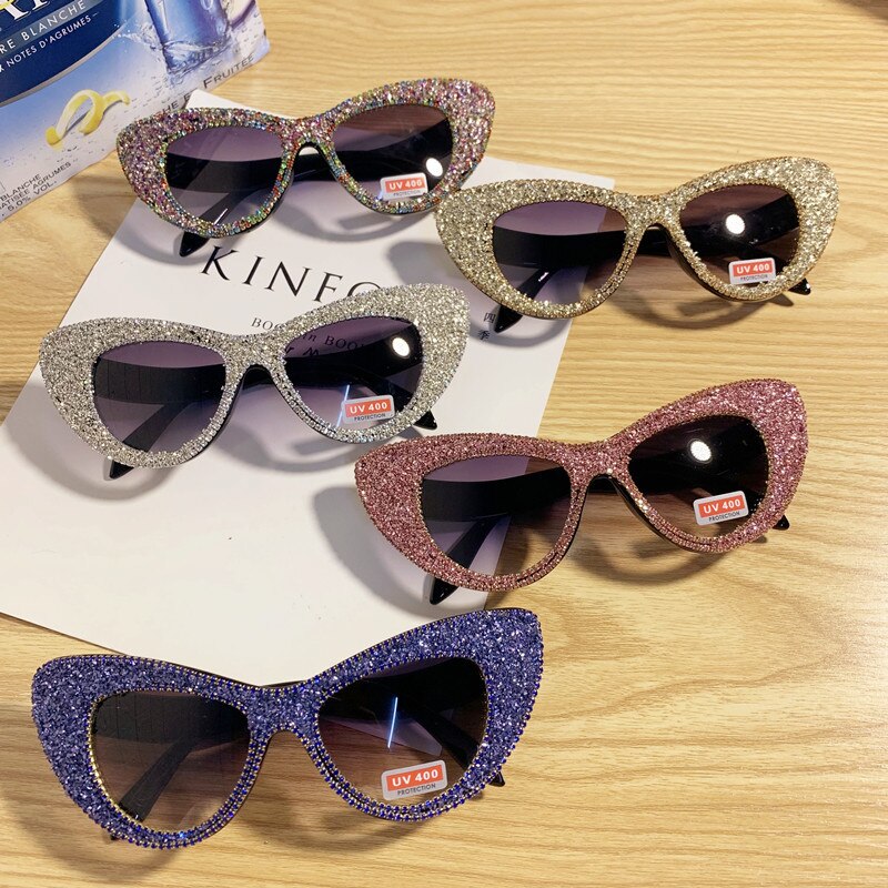 Lunettes de soleil oversize perles & cristaux – Soirée | Femme
