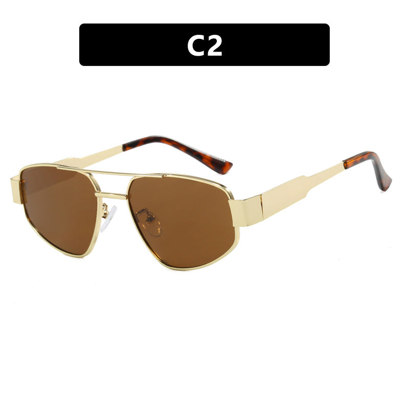 Lunettes de soleil double pont métal protection UV – Femme | LamyHome