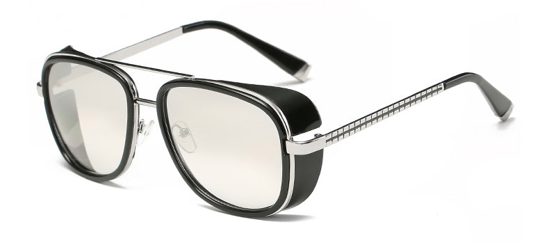 Lunettes de soleil rétro style Iron Man rondes – Homme | LamyHome