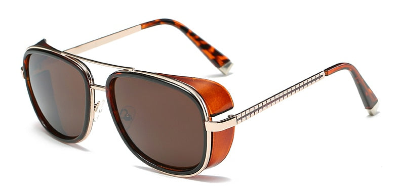 Lunettes de soleil rétro style Iron Man rondes – Homme | LamyHome