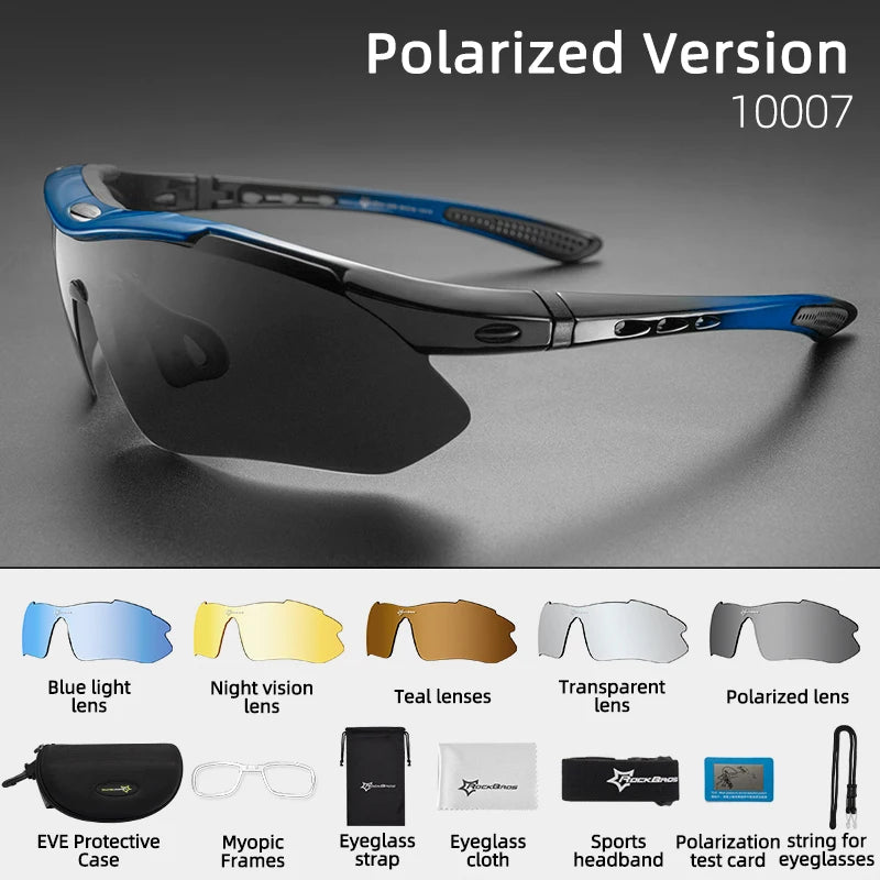 Lunettes de cyclisme 5 verres interchangeables UV400 | LamyHome