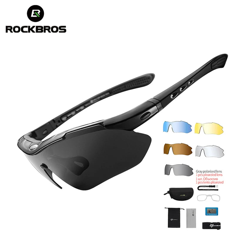 Lunettes de cyclisme 5 verres interchangeables UV400 | LamyHome
