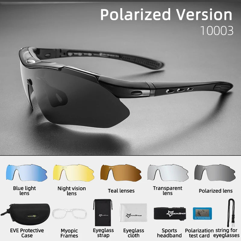 Lunettes de cyclisme 5 verres interchangeables UV400 | LamyHome